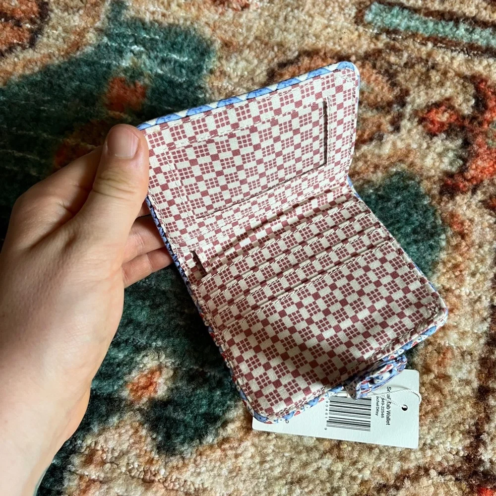 Vera Bradley Small Tab Wallet in Rachel Ditsy - Picture 4 of 4